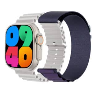 Reloj Inteligente Smartwatch Grow Home GR 29 Ultra + Gold - Malla Ocean Blanca + Malla Deportiva Azul