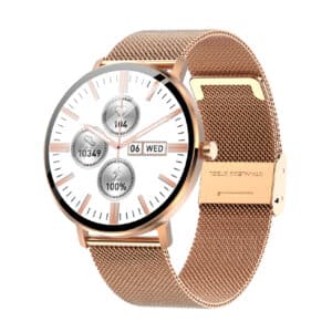 Reloj Inteligente Smartwatch Grow Home GR 23 Luxe Gold - Malla Metálica Gold