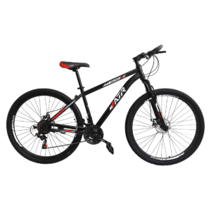 Bicicleta Veloce negra de lateral sobre fondo blanco